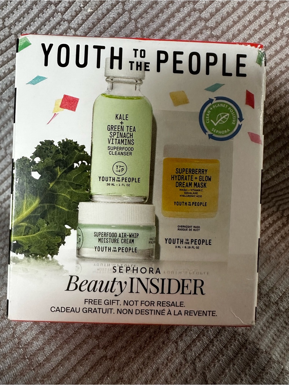 Youth To The People Skincare travel set Trio - cleanser/mask/moisture